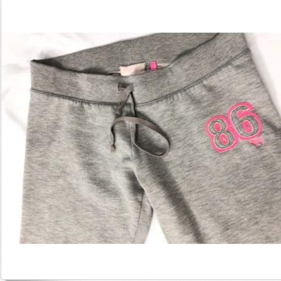 Victoria’s Secret PINK Gray Crop 3/4th Lounge Pant - Picture 4 of 7